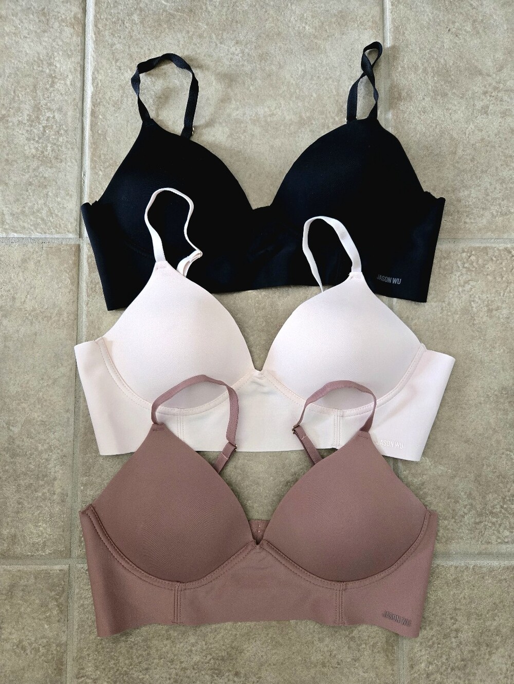 SET OF 3 SEAMLESS WIRE FREE BRAS - JASON WU